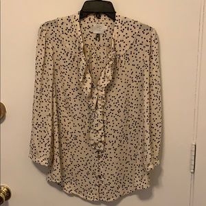Anthropologie HD in Paris Polka Dot Blouse